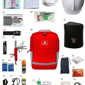 생존가방 지진 재해 재난 구굽함 챠량용 야외활동필수품 생존배낭 27종풀세트