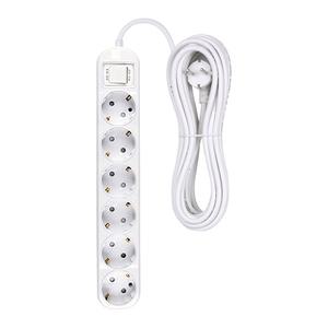 오성정밀 메인 스위치 멀티탭, 6구, 8M, 1개