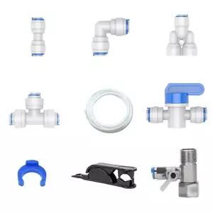 정수기부품 원터치 피팅 ¼ 6.35mm 밸브 수전밸브 호스 커팅기