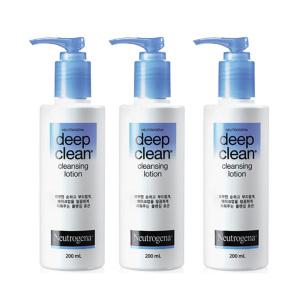 뉴트로지나 딥클린 클렌징 로션, 200ml, 3개