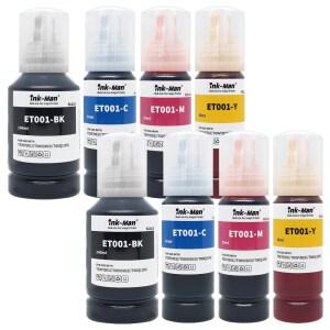 엡손 T03Y T00V T00Q T00R 001 003 105 106 호환 무한 리필 잉크 2세트 ET001-BK/C/M/Y 4색