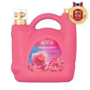 아우라 생화캡슐 초고농축 대용량 섬유유연제 5.5L 피오니로즈 x 1개