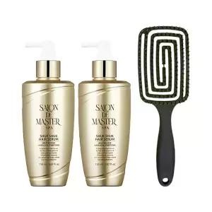 살롱드 마스터 p p 헤어세럼 150ml x2 + 브러쉬(랜덤) /두피케어/모발영양/탈모증상완화