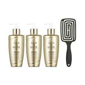 살롱드 마스터 p p 헤어세럼 150ml x3 + 브러쉬(랜덤) /두피케어/모발영양/탈모증상완화