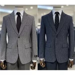 [롯데백화점]레노마 25년 F/W 하운드투스체크 가을/겨울 수입원단 모직자켓 2종1택 RRDIBJ9192A EK3653