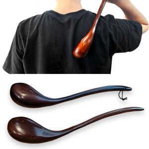 100% 원목 등마사지기 안마기 천연옻칠 어깨 뭉친곳 콩나물 모양 묵직함  지압기 핸드 수동 안마봉 우드