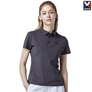 엠리밋 여자 여성 소로나 냉감 기능성 반팔 카라 폴로 티셔츠 차콜