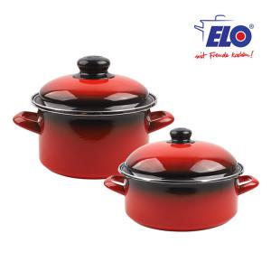 ELO 빨강법랑 일반형24cm + 깊은형24cm