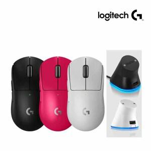 로지텍 G PRO X SUPERLIGHT2 지슈라2 무선 게이밍 마우스+ 이메이션 충전독 (차징독) 패키지