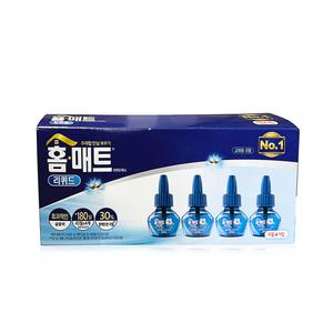 홈매트 모기약 교체용 리퀴드 리필 무향 45일 4개입