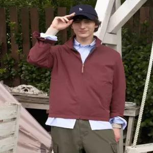 헤지스 남성 24FW [반값세일][클래식] 브라운 클래식 헤링턴 자켓 HZJU4C302W2