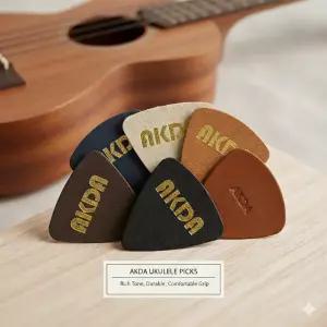 AKDA 악다 우쿨렐레 전용 가죽피크