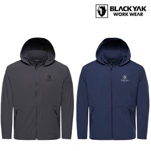 블랙야크 스판 통풍 모자 탈부착 바람막이 자켓