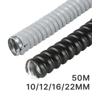 국산 GW 방수 후렉시블 전선보호관 주름관 플렉시블 10mm 12mm 16mm 22mm 검정 회색 vi