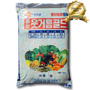 비료컴퍼니 웃거름골드 20kg 웃거름 1차 추비 배추 고추 마늘 양파 복합 원예비료 모든 작물용 