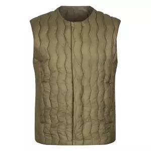 [웨스트우드] 남성 간절기 맨 히트커버 패딩 라운드 베스트 WN3MCVT621LK_OD