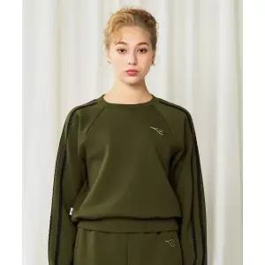 [디아도라] 크로스코트 레이스 라인 카키 맨투맨 120604191