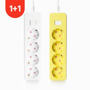 [1개+1개] 더좋은 멀티탭 통합 스위치 4구 3M