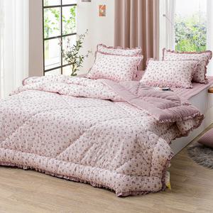 베리플라워 사계절침구 먼지없는 차렵이불 누빔패드 여자아이 남학생 자취방 기숙사 SS Q KK