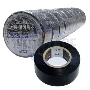 서통 테이팩스 프리미엄 난연성 절연테이프 19mmX10M 흑색 10개입/전기/절연/배선/테이프/테잎/전선/이음