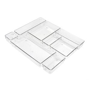 파스텔라 투명 다용도 정리함 수납용품 책상 화장품 서랍 주방 정리 수납 멀티박스 보관함 7종