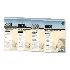 리꼬베이비 구강청결티슈 30매 x 4팩 멸균 121도씨 아기