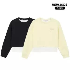 [네파키즈/택가69,000] KL25301 블라썸 크롭 맨투맨 본사직영