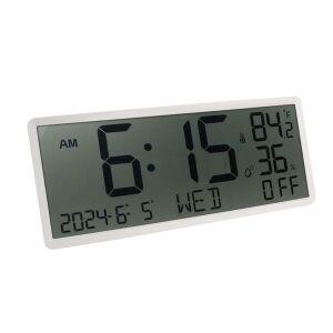 [NS홈쇼핑]베이직 조용한 디지털시계 아이방 교육용 건전지 전자 무선 벽시계 블랙..[35000379]