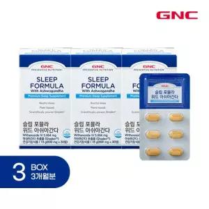 (3개월) GNC 슬립포뮬라 위드 아쉬아간다 (600mgX30정)X3박스