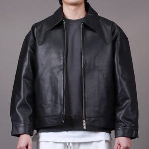 스댕클럽 남성용 투웨이 카라 가죽 자켓 SRT6000