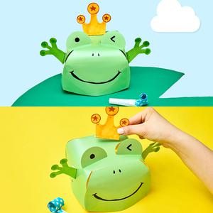개구리 친구들 놀이 봄 만들기 5인세트 피리 모자 미술 어린이 초등 활동 키트 체험 세트 숫자 점프 놀이