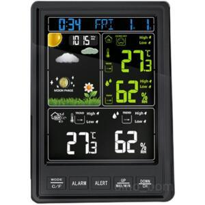 무선온도계 스마트팜 디지털 실내 기상 측정기 모니터 습도 시계 센서 날씨 기본 습도계