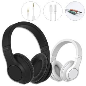 FOR LG LCA-AHS01 헤드셋+C타입 변환케이블 유선 헤드폰 이어폰 컴퓨터 노트북 휴대폰 고음질 접이식 헬스