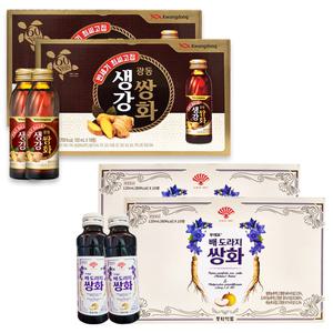 광동 쌩강쌍화 120ml 20병 + 부채표 배도라지 쌍화 120ml 20병 / 1세트