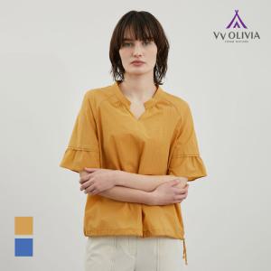 [비비올리비아] 밴드 와이넥 반팔BL_VVCNS4M4381