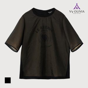 [비비올리비아] 오간자 프린트 블라우스_VVCNS4M5166