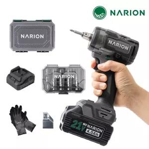 나리온 21V 충전임팩렌치 풀세트 NJ-223 전동드릴 임팩드릴