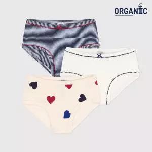 [쁘띠바또]쁘띠바또 여아 오가닉 멀티하트 팬티 3PACK (NTF23VF43F_MC)