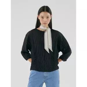 [플리츠미][최초가 169000원] 웨이브 플리츠 블라우스_HPBLM124H07