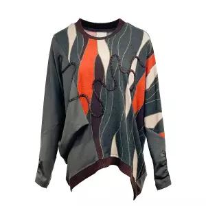 [롯데백화점]데시데 언발절개라인 루즈핏 티셔츠 DNW111