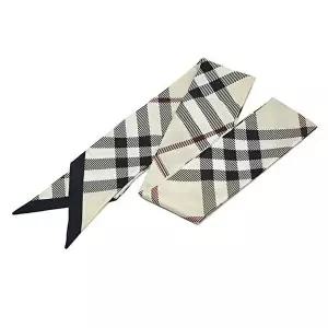 [버버리]버버리 스키니 체크 실크 스카프 8095831