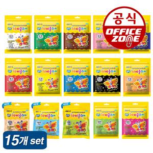 아모스 탱탱 아이클레이 50g 15색 세트 15종 칼라 클레이 점토