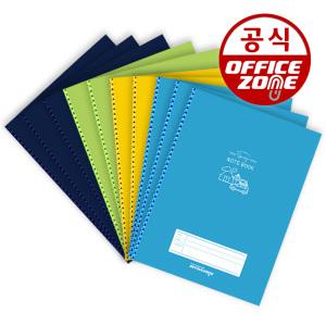 오피스존 3000 프라임 좌철 스프링노트 10권 유선 두꺼운 노트 공책 10개