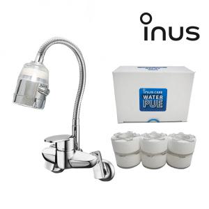 신제품 이누스 코브라 싱크대 필터 녹물제거필터 헤드 + 필터6개입 포함 셋트  U0131