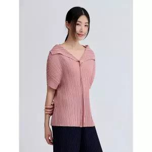 [플리츠미][최초가 149000원] 쉬폰 와이드 카라 블라우스_PPBLM125003