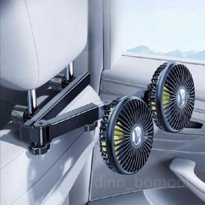 차량용 선풍기 충전식 거치형 서큘레이터 무선 타입 헤드레스트 후면 소형 스탠드형 버전