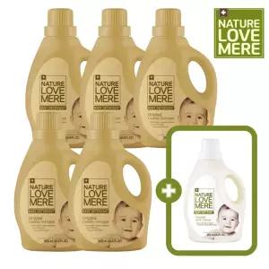 네이쳐러브메레 아기세탁세제 1800ml 용기형 5개 [GIFT] 유연제 본품 1개