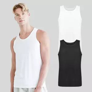 제임스딘 남자 나시 4매 세트 메쉬 런닝 여름 기능성 쿨 민소매 이너 블랙 화이트