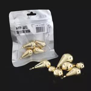 묶음팩 황금이 도래 봉돌 벌크 물방울 황금 반짝 추 쭈꾸미 갑오징어 문어