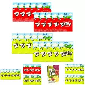 피크닉세트 사과10개+청포도10개/팩쥬스/미니/편의점/세트/주스팩/쥬스팩/종이/초등/학생/주니어/음료/팩